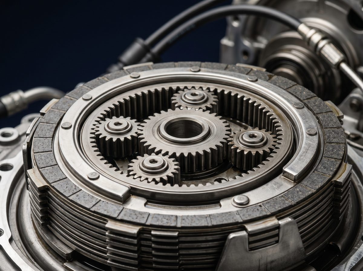 A precision-assembled transmission gearset at Eagle Transmission & Auto Repair in Denton
